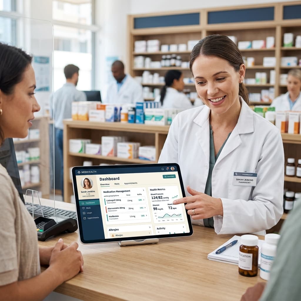 Interface Vaccin Perso en Pharmacie